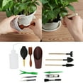 thumbnail image 1 of Mini Garden Hand Tools, Mini Bonsai Tool Kit Professional Portable 13pcs  for Small Indoor Plant for Succulent Plant for Bonsai Plant, 1 of 8