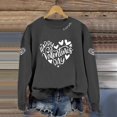 thumbnail image 4 of Oversized Valentine's Day Sweatshirt for Women Heart Love Shirts Print Long Sleeve Crewneck Casual Soft Cozy Loungewear Athletic Wear Fashion Trendy Fall Pullover Tops, 4 of 5