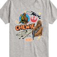 thumbnail image 3 of Star Wars - Chewie Stickers - Toddler And Youth Short Sleeve Tee, 3 of 5