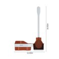 thumbnail image 3 of Teissuly Clearance Silicone Toilet Brush Seoul Black - Ultimate Hygiene Toilet Brush - Award WinningToilet Brush - Drip Free - Ergonomic Long Handle - Wall Mounted(Orange, ) Teissuly WER202308175899, 3 of 8