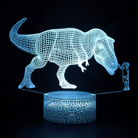 

3D Illusion Lamp Creative and Fun 3D Night Light Remote Control Desk Visual Lamp 16 Changeable Colors Birthday Gifts Home Decor(Section A)