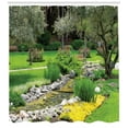 thumbnail image 3 of Ambesonne Garden Shower Curtain, Japanese Park Landscape, 69"Wx70"L, Green, 3 of 3