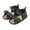 Black, variant on Girls Dot Print Sandals, Open-Toe Bowknot First Walker Shoes with Adjustable Straps, Summer Flat Toddler Footwear for Playdates & Outdoor Fun