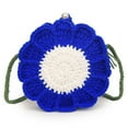 thumbnail image 2 of Clearance WOAHU Crossbody bag,Hand-knitted,Daisy Flower Crochet Bag Handmade Knitted Crossbody Bag Phone Bag Floral Knitting Tote Bag For Women Summer Beach, 2 of 5
