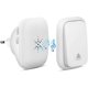 thumbnail image 1 of Wireless doorbell, self-powered doorbell without battery, 150 m range, white., 1 of 5