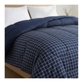 thumbnail image 2 of Edredón Matrimonial Reversible Mainstays Liso Cuadros Marino, 2 of 4