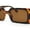 Tortoise - Brown, variant on Iconic Squared Rectangle Plaid Pattern Thick Arm Mod Fashion Sunglasses All Beige