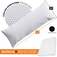 thumbnail image 5 of AllSett Health XX Long Memory Foam Body Pillow | Long Cooling Bed Pillow For Adults, 5 of 7