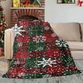 thumbnail image 5 of Neoyler Christmas Flannel Blanket Reindeer Snowflake Soft Cozy Throw for Couch and Bedroom Holiday Gift Suit for Women Warm Plush Nap Blanket Easy Care 39.4x29.5in Multicolor, 5 of 6