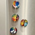 thumbnail image 7 of Wrapables Crystal Glass Magnets, Refrigerator Magnets for Office Whiteboards, Cabinets, Lockers (Set of 12), Vibrant Trees, 7 of 7
