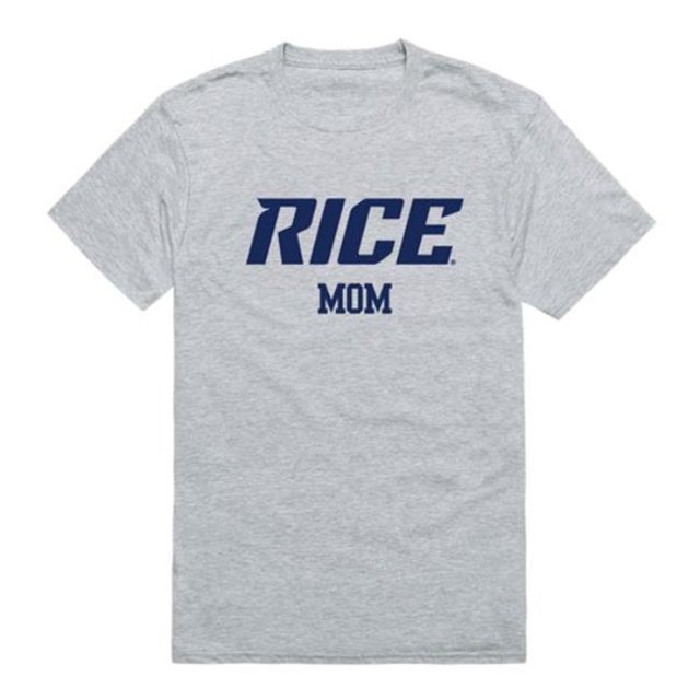 W Republic 549-172-HGY-01 Rice University College Mom T-Shirt, Heather Grey - Small