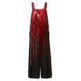 thumbnail image 7 of WTOBBY Women's Casual Sleeveless Jumpsuit in Cotton with Halloween Printed Design, Lightweight and Breathable for Everyday Comfort, Perfect for Warm Weather,Watermelon Red2XL, 7 of 7