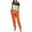 Orange, variant on FNFYFH Womens Color Block Sweatsuit Fleece 2 Piece Outfit Long Sleeve Crew Neck Pullover and Jogger Set Soft Pajamas Sets