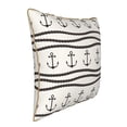 thumbnail image 2 of Zufioo Anchors and Ropes Print Velvet Border Throw Pillow Cover, Zipper Throw Pillow Protector for Cushions Sofa Bedroom Home Decorations-18"x18", 2 of 8