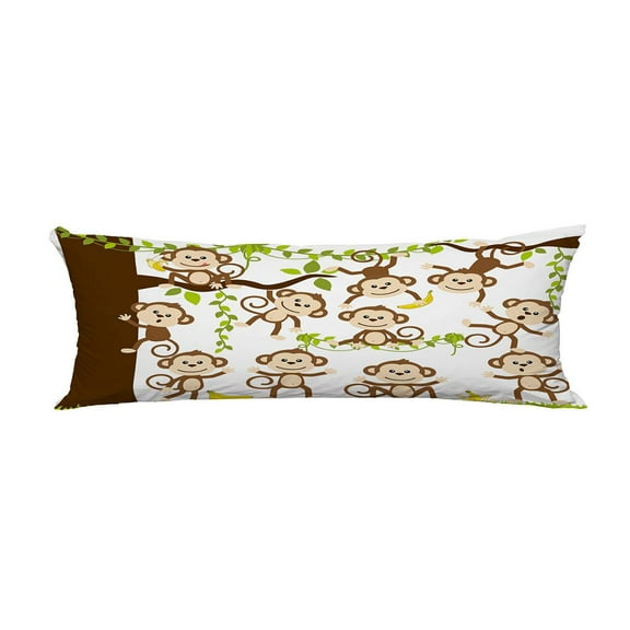 ECZJNT Monkey Around Pillow Cover Body Pillowcase Pillow Protector 20x60 Inch