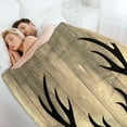 thumbnail image 6 of Cartoon Throw Blanket All Seasons Flannel Blanket, Soft Warm Plush Blankets for Couch Sofa Bed Deer Antler Fence 40"x50", 6 of 6