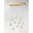 thumbnail image 3 of ET2 E24599-93PC Swank LED 10-Light Linear Pendant, Polished Chrome, 3 of 7