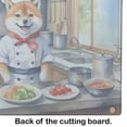 thumbnail image 2 of Shiba Inu The Chef Glass Cutting Board 12 in x 15 in, 2 of 5