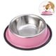 thumbnail image 2 of Comedero de acero inoxidable para perros y gatos, para agua y comida, 18 cm (rosa), 2 of 5