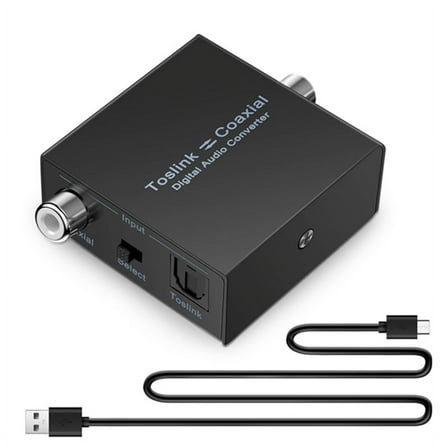 Digital Audio Converter Bi-Directional Coaxial to Optical Toslink SPDIF