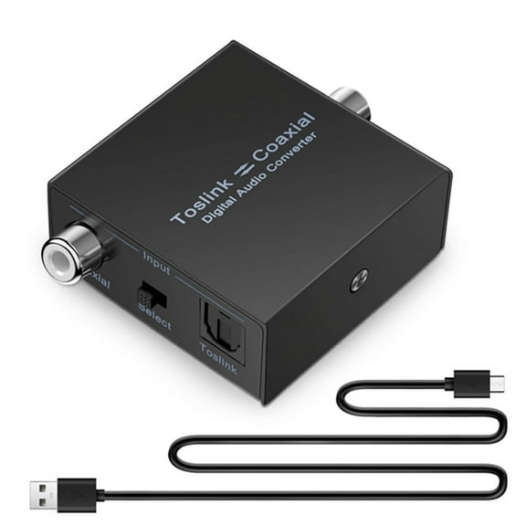 Digital Audio Converter Bi-Directional Coaxial to Optical Toslink SPDIF