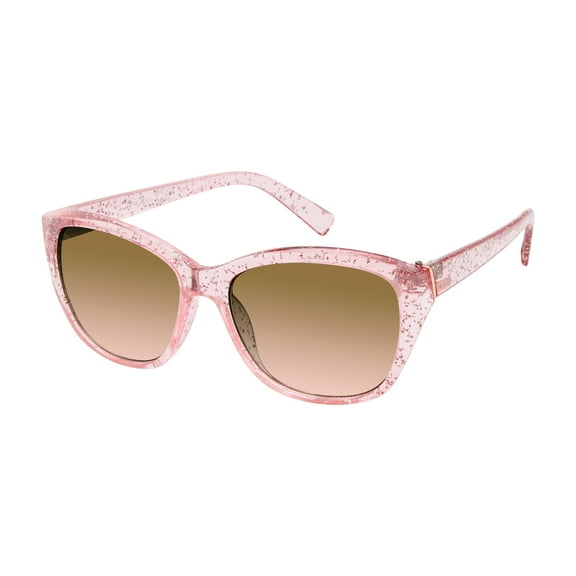 Circus NY by Sam Edelman Women's CC484 Sparkle UV400 Protective Cat Eye Fashion Sunglasses, 65mm