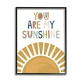 thumbnail image 5 of Stupell Industries You Are My Sunshine Phrase Children's Sun Rise Graphic Art Black Framed Art Print Wall Art, 16x20, by Lisa Perry Whitebutton, 5 of 5