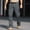 Dark Gray, variant on WIZUTIZ Men's Outdoor Cargo Pants Elastic Waist Drawstring Tapered Multi-Pocket Quick Dry Lightweight Hiking Work Trousers