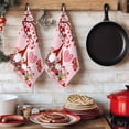 thumbnail image 6 of Mother's Day Kitchen Towels Set of 3, Cute Gnomes Red Heart Tulips Flower Love Tree Absorbent Dish Towels for Kitchen, Microfiber Hand Towel, Quick Drying Tea Towel for Cleaning Decorative Dishcloths, 6 of 7