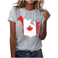 thumbnail image 1 of Tops de Cuello Redondo para las Mujeres Nuevo Suéter de Manga Corta, Camiseta de Poliéster Impresa Casual, 1 of 3