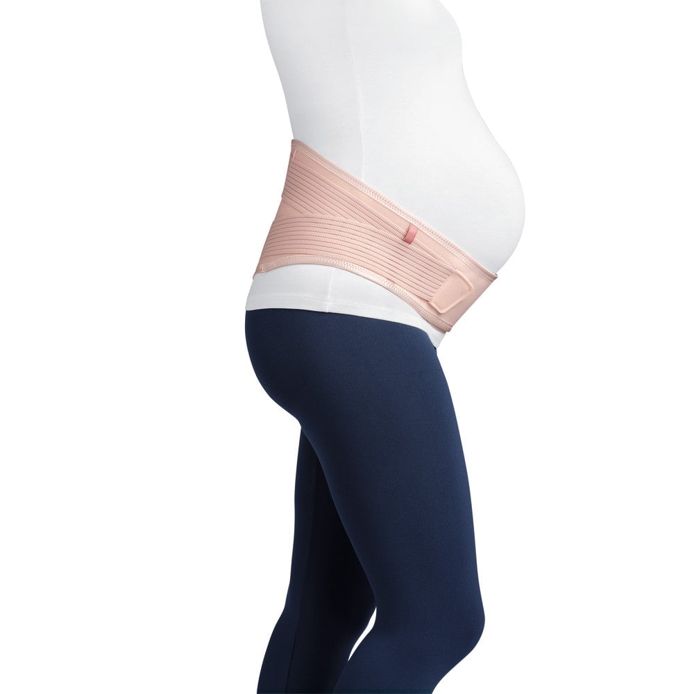 JOBST Maternity Support Belt, Adjustable Abdominal and Back Pregnancy Support, Rose, Large