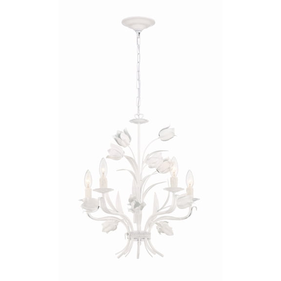 4815-WW Crystorama Lighting Southport - Five Light Mini Chandelier In Traditional And Contemporary Style - 20 Inches Wide By 22 Inches High