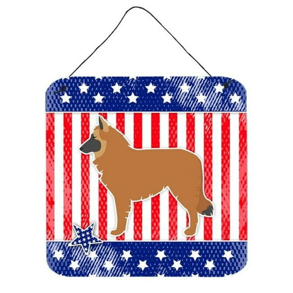 USA Patriotic Belgian Shepherd Wall or Door Hanging Prints