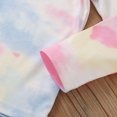 thumbnail image 6 of Baby Summer Clothes Toddler Girls 2pcs Rainbow Tie-dye Long-sleeved Top Trousers Suit Clothing Outfits, 6 of 8