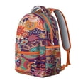 thumbnail image 2 of Ethnic Tribal College Backpack - Boho Chic Daypack with 17" Laptop Pocket | Spacious Bookbag for Students, Dorm & Travel Essentials, 2 of 6