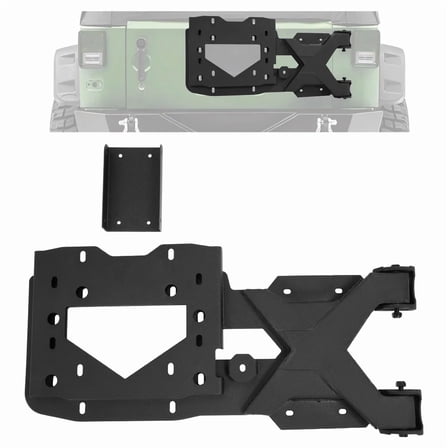 Kojem Spare Tire Carrier For Jeep Wrangler JK (Not for JL) 2007-18 Fit 37" Spare Tire