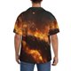 thumbnail image 3 of Fotbe Cool Fire Man Camisa Estampada de Manga Corta para Hombre, Casual de Verano, Estilo Playero, Sin Arrugas-Large, 3 of 5
