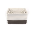 thumbnail image 3 of Fabric Dual Handles Storage Bin Basket Clothes Towel Laundry Box Container Organizer Coffee S Size, 3 of 6