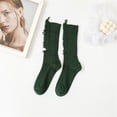 thumbnail image 3 of Sales Today Women Casual Crew Socks Under $2 GIJNRIUIUA Blackish Green Crew Socks Socks Women Beggar Shabby Ripped Hole Socks Ribbed Knit Fluorescent Solid Color Skateboard Tube Hosiery Ankle Socks, 3 of 8