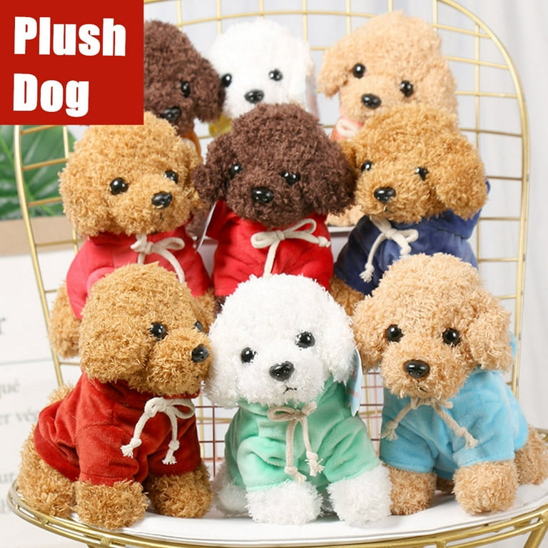 Little Yorkie Dog Toys Puppy Stuffed Animals Teddy Dog Plush Toy Cute Dolls  Kids for Children Baby Pets Gifts Simulation Birthday Fluffy Home