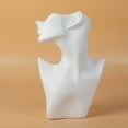 thumbnail image 3 of 2x collar joyería maniquí pantalla modelo femenino cabeza busto titular organizador Blanco Yuyangstore exhibición de la joyería del collar, 3 of 8