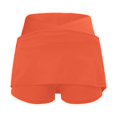 thumbnail image 5 of HZLPFO Short Skirts for Women Pleated Skirt School Uniform Skirt Mini Skirt Pleated Cheer Skirt Orange,XXL, 5 of 6