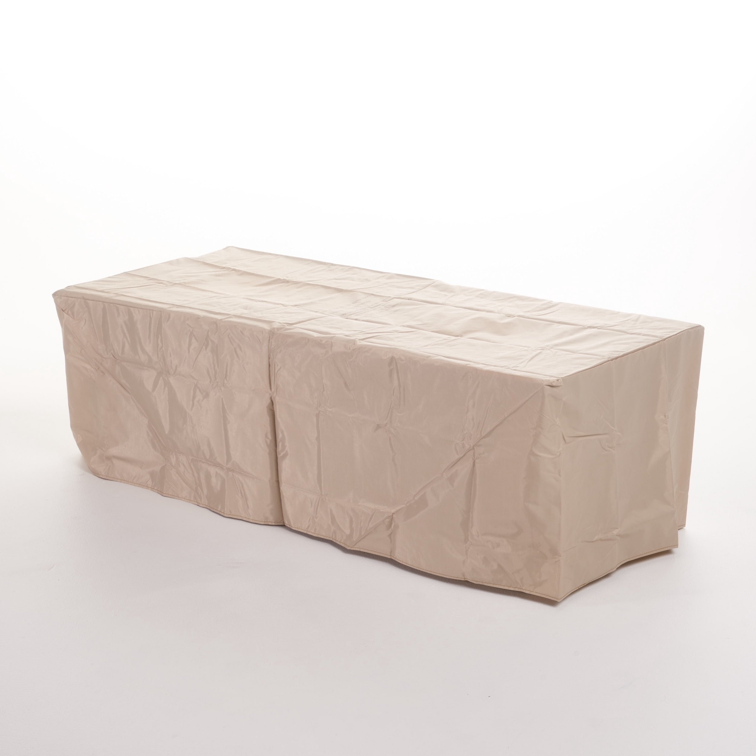 Sorrento Lightweight Concrete Outdoor 50,000 BTU Rectangular Fire Pit (No Tank Holder), Brown Wood Pattern