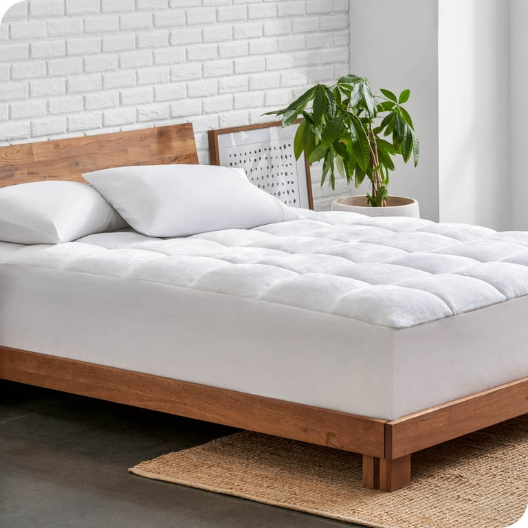 Bare Home Full Size Reversible Pillow Top Mattress Pad Topper Extra Comfort with Deep Pocket Walmart