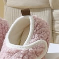 thumbnail image 4 of Quealent Toddler House Slippers - Boys & Girls Winter Kids Indoor Home Shoes - Warm Socks Pink for Size 8, 4 of 7