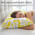 thumbnail image 5 of Modern Geometric Yellow Throw Pillow Cover 20 x 26 Inch Decorative Pillow Cover Abstract Minimalist Artwork Lines Lumbar Pillowcase Seasonal Rectangle Cushion Case for Couch Sofa Bed Living Room, 5 of 9