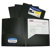 (2 Pack) Two-Pocket Heavyweight Poly Portfolio Folder