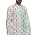 thumbnail image 3 of Atasi Printed Casual Asymmetric Kurta Set For Men Designer Long Kurta For Boys, 3 of 3