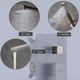 thumbnail image 3 of Boyel Living 10 inches Shower System Wall Mount 3-Function Single Shower Rain System Handheld Shower Brushed Nickel, 3 of 10
