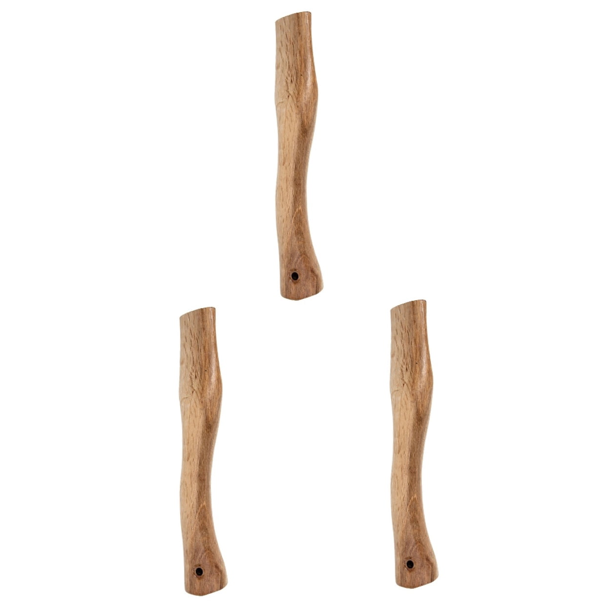 3pcs Wooden Handle Hatchet Handles Wood Replacement Handle for Camp Chopping Hatchet Scout Use 27x4.5cm